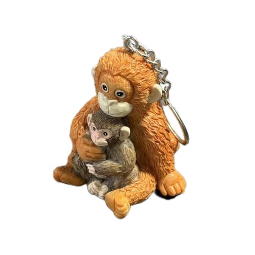 GHTXIO 3D Punch the Monkey Keychain Hanging Protect Action Figure for Backpack Purse Car Keys