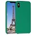Produktbild kwmobile Hülle kompatibel mit Apple iPhone XS Max - Hülle Silikon gummiert - Handyhülle - Handy Case in Smaragdgrün
