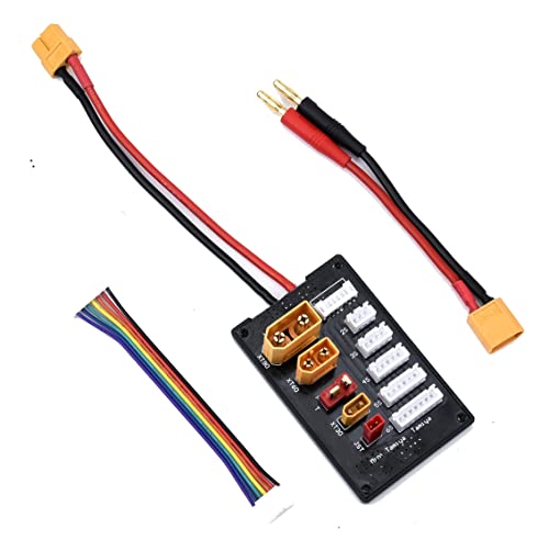 XT30 XT60 XT90 JST T Connector Lipo Battery Multi Charger 2-6S Lipo Battery Parallel Charging Board for Imax B6 B6AC IDST Q6 Lite