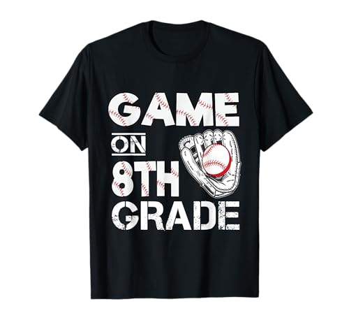 Giochi divertenti sul primo giorno di scuola di baseball dell"ottavo grado Maglietta