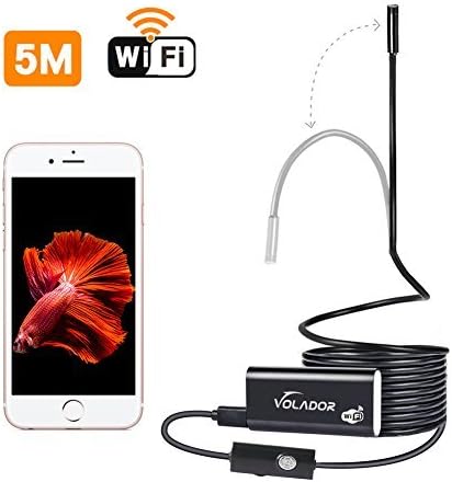 Amazon Co Jp ワイヤレス内視鏡 Volador 内視鏡 Hd スネークカメラ Wifi対応 0万画素 Hd7p 5mホース 8mmレンズ Ip67防水 日本語取扱説明書 Android Iphone タブレット ノートpcなど接続可能 Ledライト6灯搭載 5m 家電 カメラ