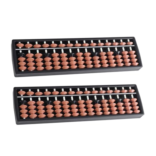 Uonlytech 2Pcs Portable Abacuses Counting Tools for Early Math Learning Arithmetic Accessories for Brain and Hand Coordination Development