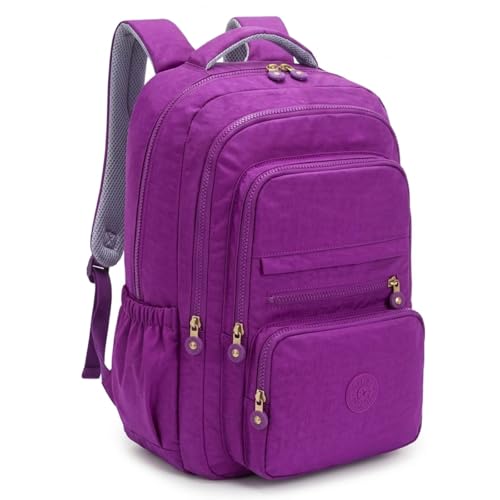 Mochila Feminina Masculina Tactel Notebook Escolar Resistente Grande Costas Juvenil Escola Preta (LILAS DELUXE)