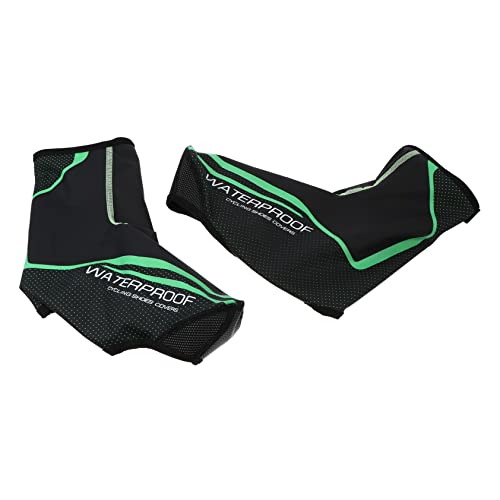 Cubrebotes Ciclismo Impermeables y Antiviento Milisten Talla L Negro y Verde
