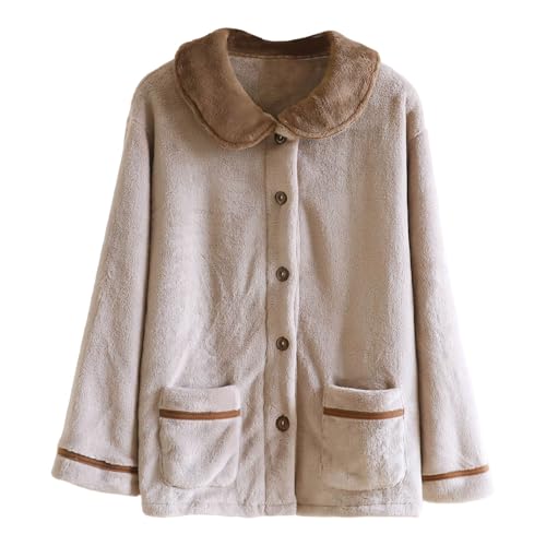 Pyjama flanelle et veste polaire col poupée contre le froid hivernal