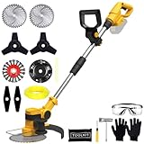 Brushless Cordless Weed Wacker for DeWalt 20V Max Battery (Tool Only), Electric...