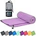 Fit-Flip Mikrofaser Handtuch - kompakte Microfaser Handt&uuml;cher - ideal als Sporthandtuch, Reisehandtuch, Strandtuch - schnelltrocknend und leicht - Badetuch gro&szlig; (1x 30x50cm, Flieder)