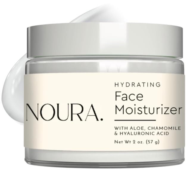 Noura Hidratante facial hidratante cosmético, hidratante diario ligero para hidratación y reparación de cicatrices con aloe, ácido hialurónico,