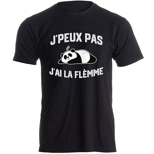 Je Peux Pas J'Ai la Flemme - Regalo - Fannéant - Drole - Sarcastico - Umorismo, Nero , S