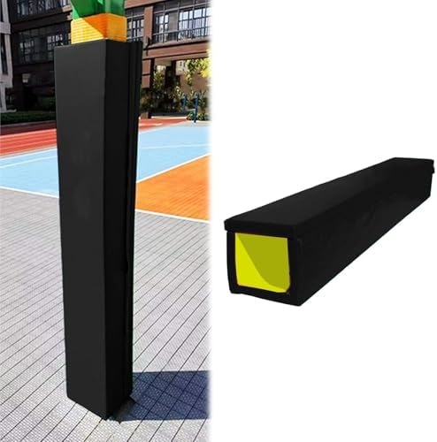Outdoor Basketball Pole Pad - Square Design for Ultimate Safety, All-Sided Protection for Gym, Garage & Basement - Durable Impact-Resistant Padding for Enhanced Play