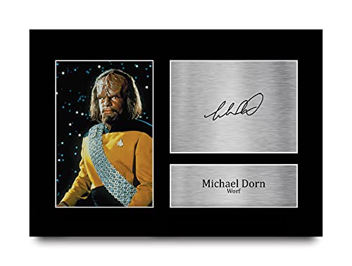 Bild: HWC Trading A4 Michael Dorn Star Trek Worf Geschenke Gedruckt Signiert Autogramm Bild Fr Fernsehshow Fans fr 16,99 EUR bei amazon.de