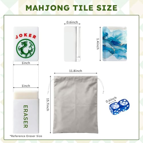 Juego de Mesa American Mahjong Juego Completo 166 Fichas miniatura 2