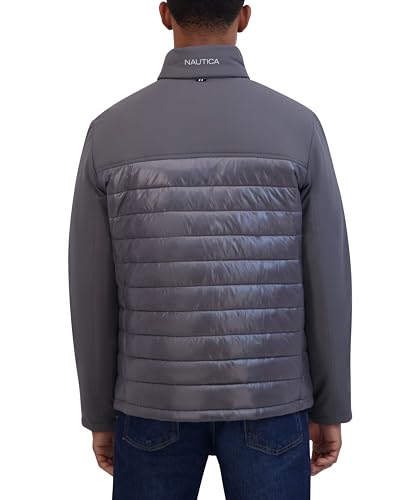 Nautica Men's Lightweight Mixed Media Quilted Jacket3
