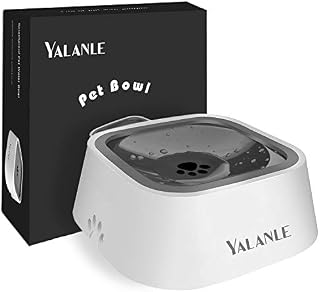 YALANLE Dog Bowl Pet Water Bowl No-Spill Dog Water Bowl Slow Water Feeder