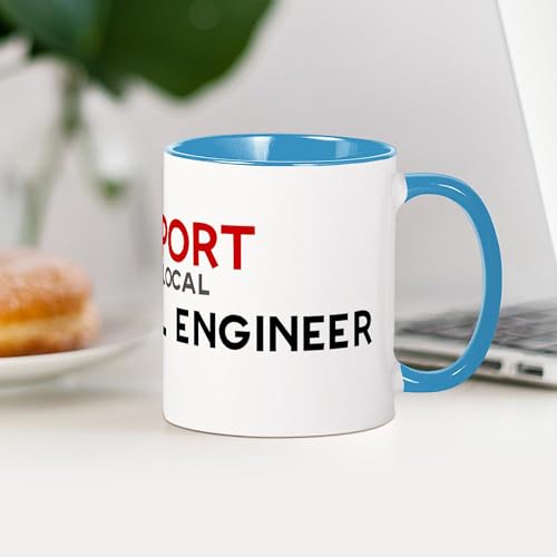Taza de cerámica de 11 oz para ingeniero industrial miniatura 4