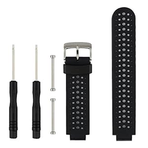 Replacement for Garmin Forerunner 235 / Garmin Approach S20 S5 S6 Watch Band Accessory, Adjustable Silicone Solid…