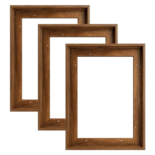Image of 6x8 Floating Canvas Frame for Abstract Prints,0.9 inch Deep,Dark Brown