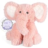SuzziPals Heatable & Coolable Elephant Stuffed Animals, Microwavable Heating Pads, Stress & Discomfort Relief, Elephant Plushies for Companion, Lavender Scented Elephant Toy, Elephant Gifts