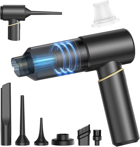 BSRCO Handheld Vacuum Cordless Rechargeable – 15Kpa Strong Suction, Ultra-Quiet (75dB), 21min Runtime, Lightweight (1.25 lbs) for Car, Pet Hair, Home, USB-C Charging, HEPA Filtration