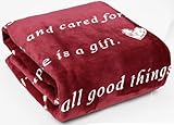 WOLF CREEK BLANKET Super Soft Gift Blanket for Women or Men - Light & Love Compassion - Get Well Soon, Positivity Courage Inspiration Healing Support & Comfort Gift for Mom Friend Sister. Cozy Fleece