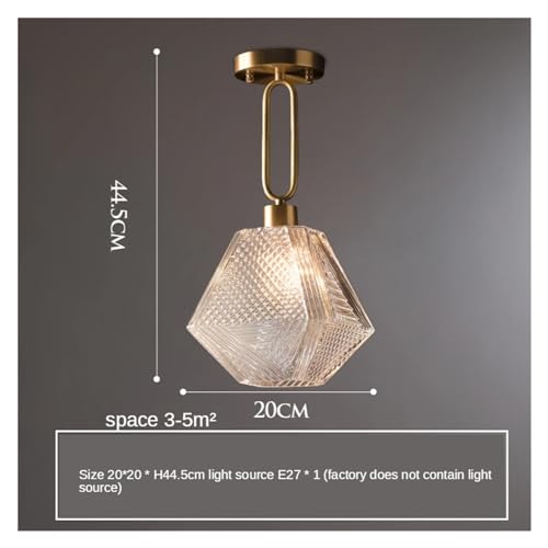 Lustre moderne en verre de diamant pour cuisine et bar