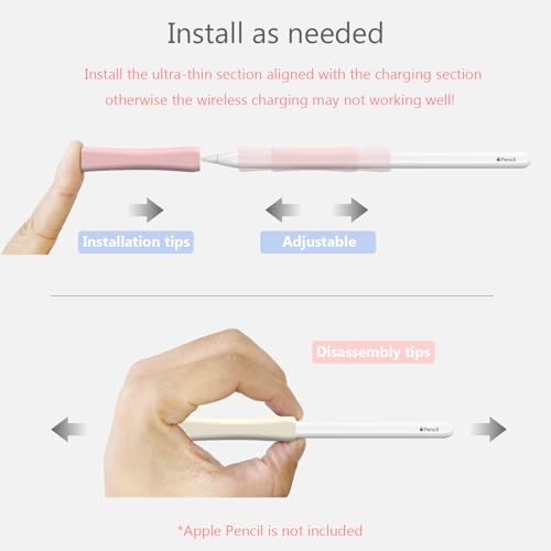 Evita resbalones con el agarre de silicona para Apple Pencil USB-C y Pro 5
