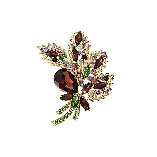 Oenothera Broches De Bisuteria, Broche Flor, Broches Para Ropa Mujer, para la asistencia diaria a banquetes, fiestas, cenas, etc, haciendo de la mujer un punto brillante(Morado)