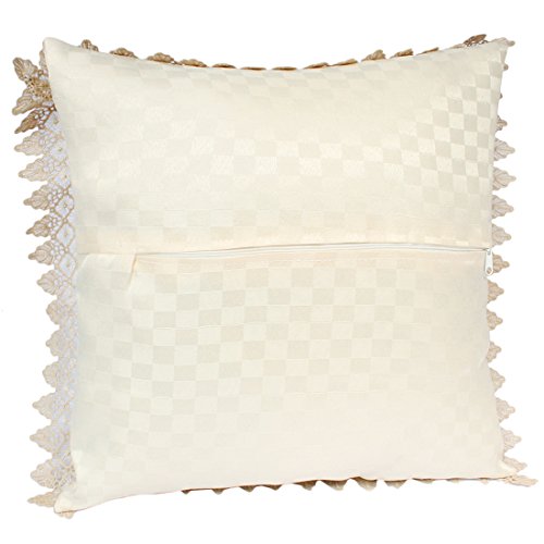 Kilofly Decorative Vintage Lace Cushion Cover Pillow Case 15" X 15", Set Of 2 #TOP3