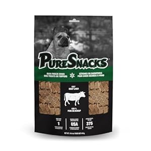 PureSnacks Freeze Dried Beef Liver Dog Treats 410g | 1 Ingredient | Made in USA