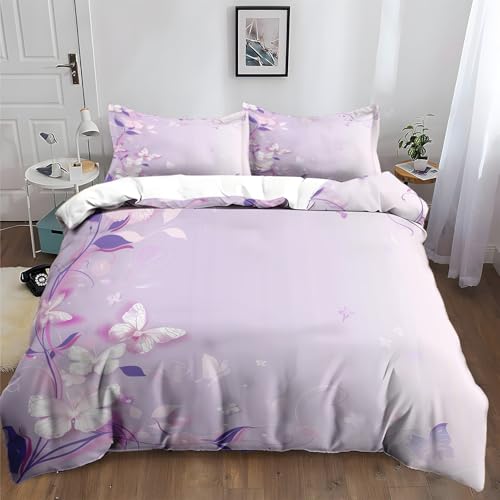 Housse de couette 220x240 microfibre pour lit d'adolescent sans repassage