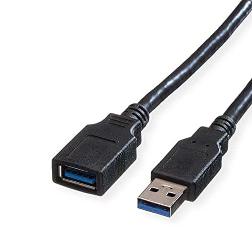 Roline Typ A - A St/Bu USB 3.0 Cable (80 cm), black