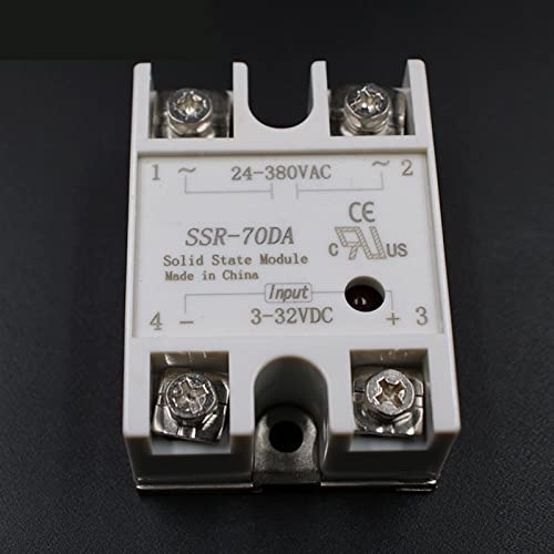 Relé de estado sólido SSR 70A monofásico compatible con controlador PID 2