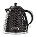 Price comparison product image Daewoo SDA1773 Argyle 1.7L Plastic Removable & Washable Limescale Filter Lid Opening | Auto/Manual Switch Off Options | 220-240V/50-60Hz/3KW | Concealed Heating Element, Black Kettle