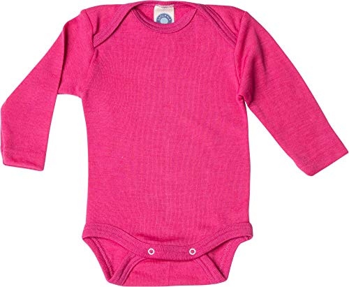 Justaucorps bébé laine soie rose Cosilana 71053 évite la transpiration