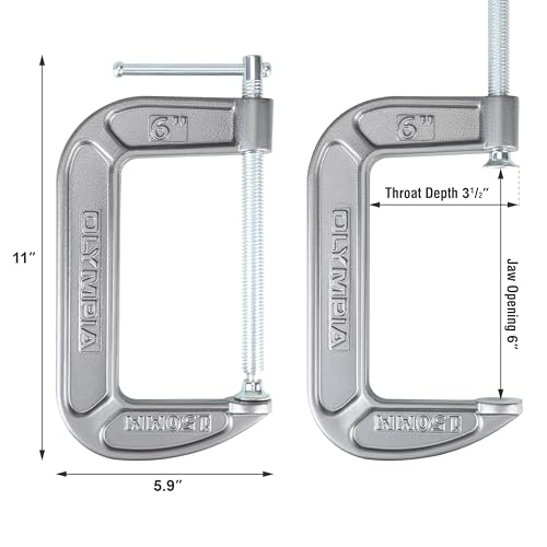 Image of Olympia Tools C-Clamp, 38-146, (6 inch X 3.5 inch)