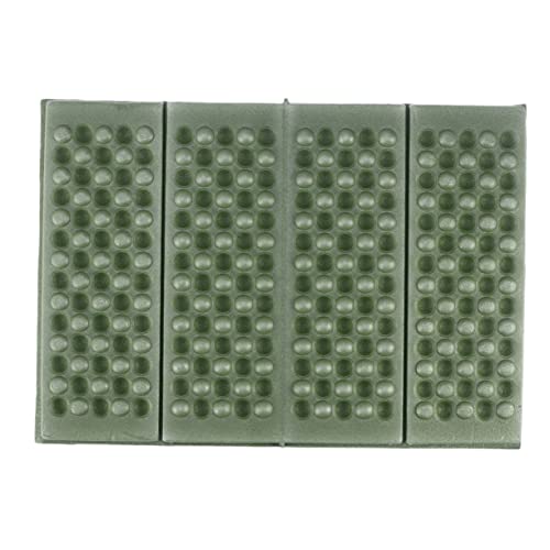 Parliky 2Pcs Lightweight Folding Mats Moisture Cushions for Camping Parks and Picnics Heat Resistant Seat Pads with Storage Bag Green