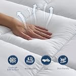 4 Lnch matelas double couche Topper Twin Taille, 2 Mousse de mémoire de gel de refroidissement de pouce et 2 Coquille de matelas pour douleurs au dos, avec poche élastique profonde