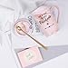 HOTUT 400ml Taza Ceramica Rosa Regalo Imagen de HOTUT 400ml Taza Ceramica Rosa Regalo