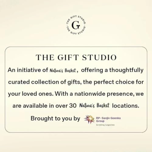 Image of THE GIFT STUDIO.COM | Rudraksha Bliss Rakhi Hamper for Brother | Rudraksha Rakhi, Almond Brittle, Roasted Cashews, Smoked Almonds & Party Mix | Rakhi Gift Hamper