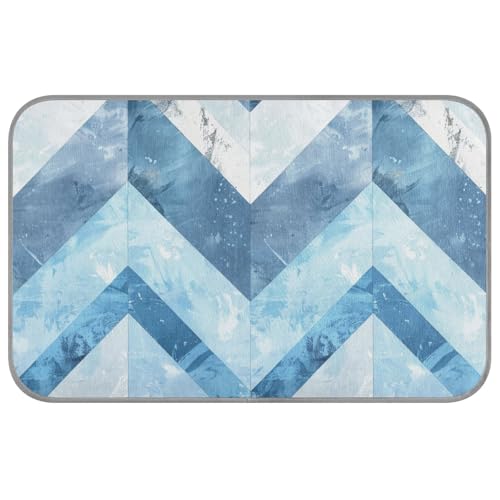 EtherSpher Sky Blue and White Patchwork Summer pet Cooling mat Self Cooling cat Blankets for Indoor Cats for Rabbit Outdoor cat pet Summer Manta refrescante para perro M