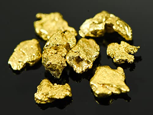 Alaskan Yukon Gold Rush Nuggets #8 Mesh 1 Gram of Fines