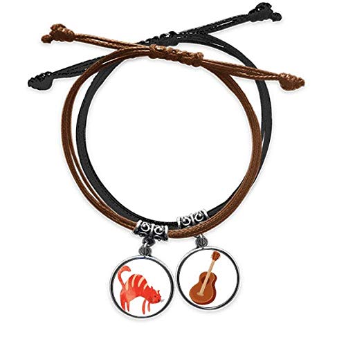Pulsera de gato gordo rojo para lucir en conciertos y salidas