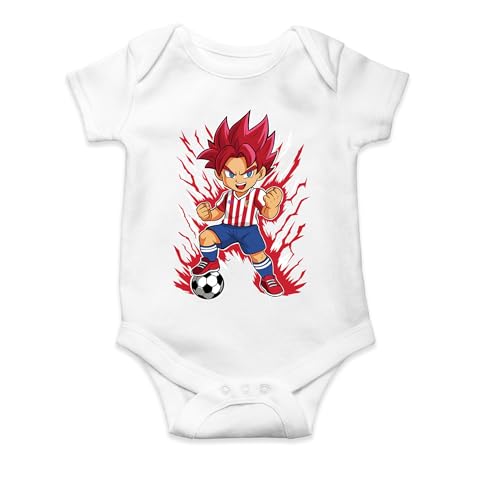 Ropa4 Body de manga corta Goku Atlético de Madrid 25-26 (1- body 3 meses)(Blanco manga corta)