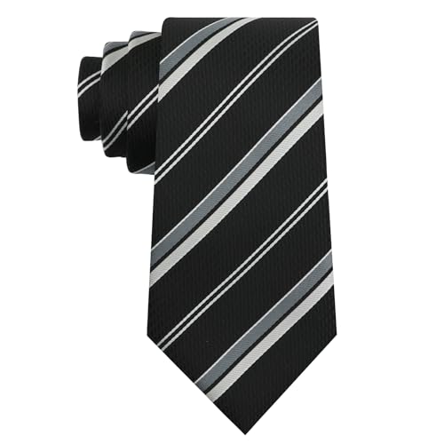 Image of Luckyvestir Striped Ties for Men Classic 3.15 inch Men's Tie Formal Neckties for Business Graduation Dinner Wedding