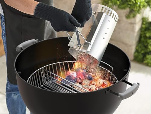 onlyfire Holzkohlenaschenkorb aus Edelstahl für 57cm Holzkohlegrill,Kohlekorb für 57cm Weber Kugelgrill