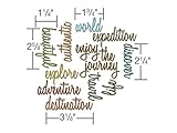 Sizzix Thinlits Dies 13/Pkg By Tim Holtz-Adventure Script Words
