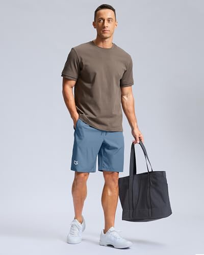 Image of G Gradual Men's Athletic Running Shorts with Zipper Pockets Quick Dry 7 inch / 5 inch / 9 inch Workout Gym Shorts for Basketball Hiking