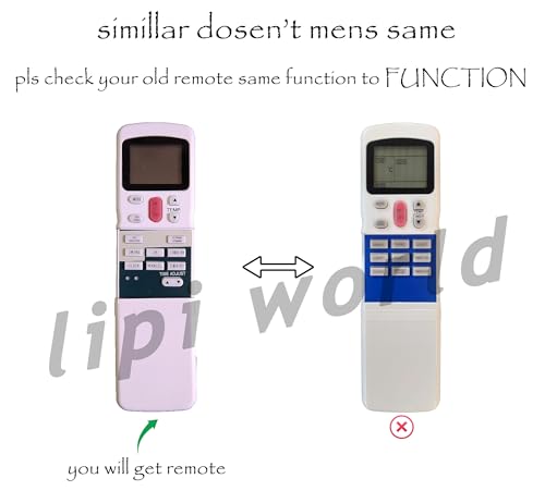 Image of LipiWorld 24 AC Remote Control (Old Remote Exactly Same Remote Will Only Work) Compatible for Voltas AC Remote