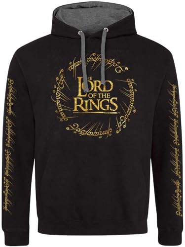 Der Herr der Ringe Logo Männer Kapuzenpullover Multicolor XXL Der Herr der Ringe Logo Männer Kapuzenpullover Multicolor XXL