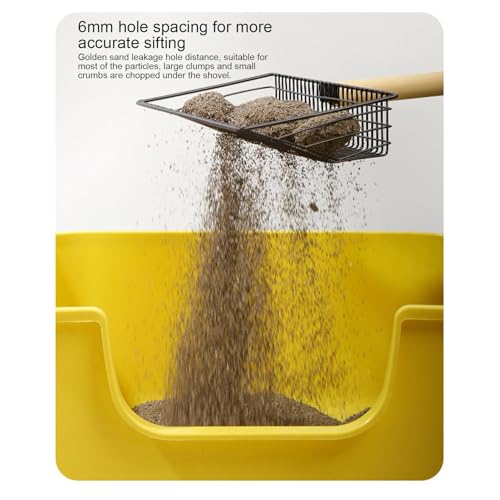 Fovolat Scooper de cocô de frango, Scooper de galinheiro | Pá peneiradora de cocô de frango de metal